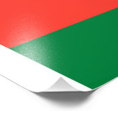 Madagaskar-vlag Foto Afdruk (Hoek)