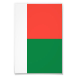 Madagaskar-vlag Foto Afdruk