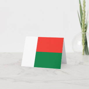 Madagaskar Vlag Notitiekaart