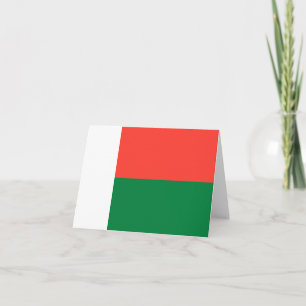 Madagaskar-vlag Notitiekaartje