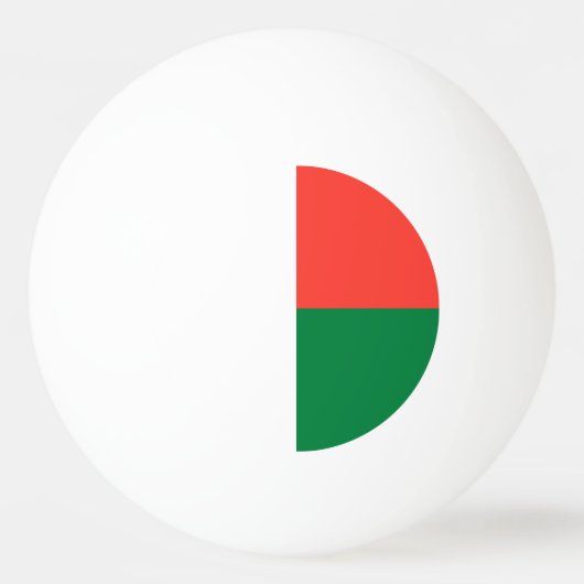 Madagaskar Vlag Pingpongballen (Voorkant)