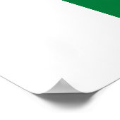 Madagaskar Vlag Poster (Hoek)