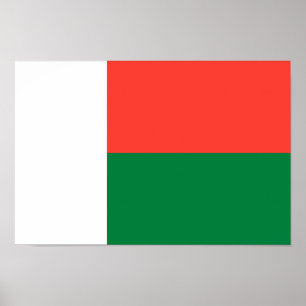 Madagaskar Vlag Poster