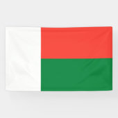 Madagaskar-vlag Spandoek (Horizontaal)