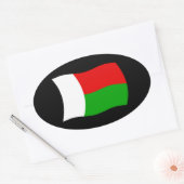 Madagaskar Vlag Sticker (Envelop)