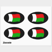 Madagaskar Vlag Sticker (Vel)