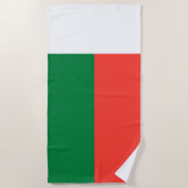 Madagaskar Vlag Strandlaken (Voorkant)
