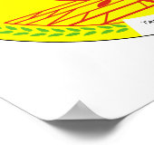 Madagaskar-wapenschild Poster (Hoek)