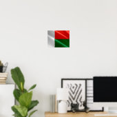 Madagaskar - Waving Flag - Poster (Thuiskantoor)