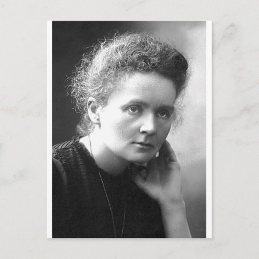 madam marie curie briefkaart (Voorkant)