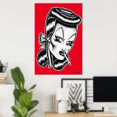 Madam Mars™/Glamour Portrait Poster (Bureau à domicile)