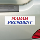 Madam President Kamala Harris Bumpersticker (Op auto)