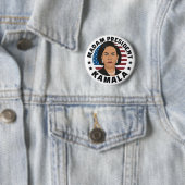 Madam President Kamala Harris Ronde Button 5,7 Cm (In situ)