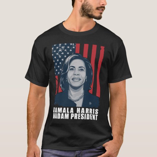 Madam President Kamala Harris T-shirt (Voorkant)