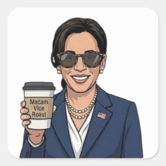 Madam Vice Roast Vierkante Sticker