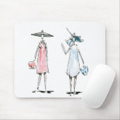 Madame à déjeuner tapis de souris (Avec souris)