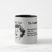Madame Apostrophes Mugs de grammaire (Centre)