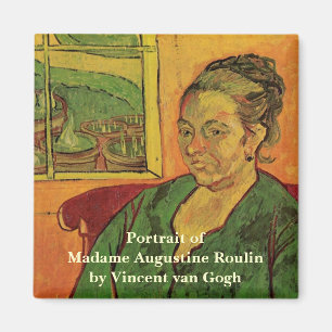 Madame Augustine Roulin door Vincent van Gogh Magneet