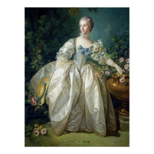 Madame Bergeret 1766 door Francois Boucher oliever Perfect Poster