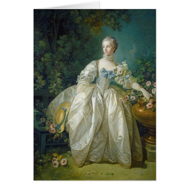 Madame Bergeret, c. 1766 (olie op canvas) (Voorkant)