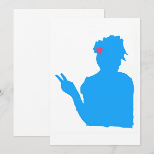 Madame bleue Invitation (Devant / Derrière)