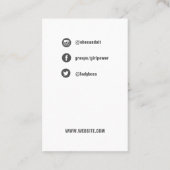 Madame Boss - modèle social de carte de médias (Dos)