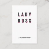 Madame Boss - modèle social de carte de médias (Devant)