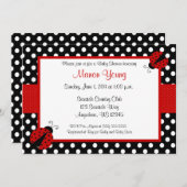 Madame Bug Baby ou invitation de Fête de la mariée (Devant / Derrière)