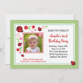 Madame Bug Birthday Photo Invitation (Devant)