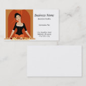 Madame carte de visite de pâtisseries (Devant / Derrière)