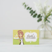 Madame cartes de visite de petit gâteau (Debout devant)