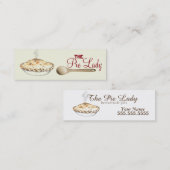 Madame cartes de visite de tarte (Devant / Derrière)