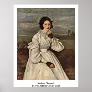 Madame Charmois van Jean-Baptiste Camille Corot Poster