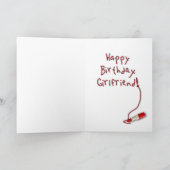 Madame dans la carte d'anniversaire rouge (Intérieur)