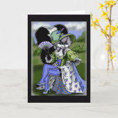 Madame De Pew Wenskaart Kaart (Gele Bloem)