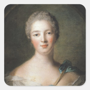 Madame de Pompadour 1748 Vierkante Sticker