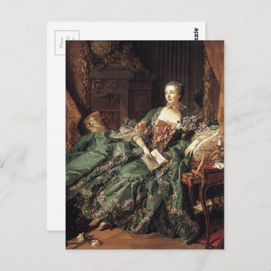 Madame de Pompadour Briefkaart (Voorkant / Achterkant)