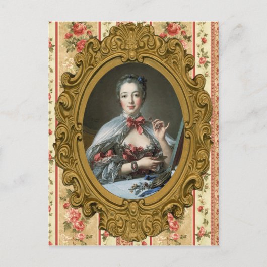 Madame de Pompadour Briefkaart (Voorkant)
