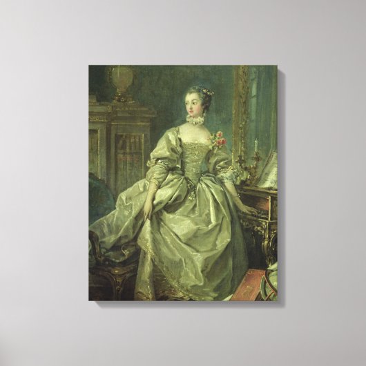Madame de Pompadour Canvas Afdruk (Voorkant)