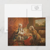 Madame de Pompadour in de rol van fortuneteller Briefkaart (Voorkant / Achterkant)