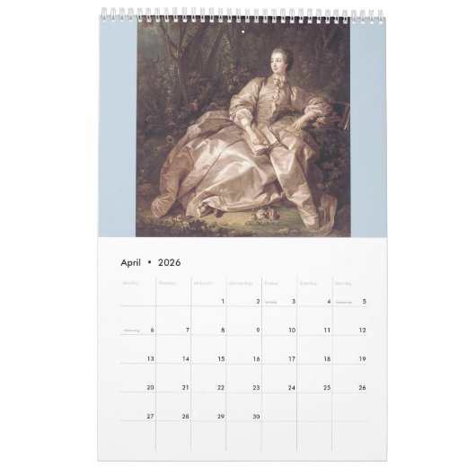 Madame de Pompadour – Jeanne Antoinette Poisson Kalender (Apr 2026)
