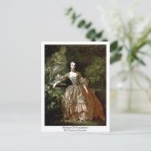 Madame de Pompadour van Francois Boucher Briefkaart (Staand voorkant)