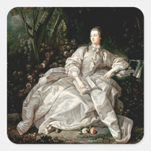 Madame de Pompadour Vierkante Sticker