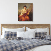 Madame de Stael als Corinne Canvas Afdruk (Insitu (Slaapkamer))