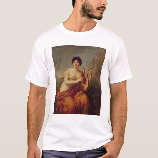 Madame de Stael als Corinne T-shirt (Voorkant)