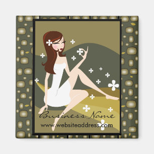 Madame élégante Customizable Magnet