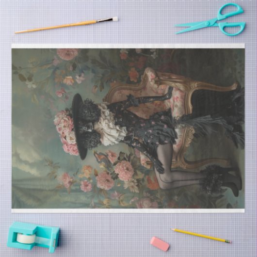 Madame Fleur Standaard poedelontkoppeling Tissuepapier (Craft)