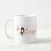 Madame folle Cafe Mug de chat (Gauche)