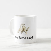 Madame folle de furet ! Tasse (Devant gauche)