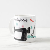 Madame folle Gift Mug de métier (Devant gauche)